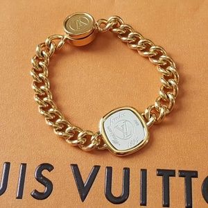Louis Vuitton CHAIN ID Bracelet Gold
